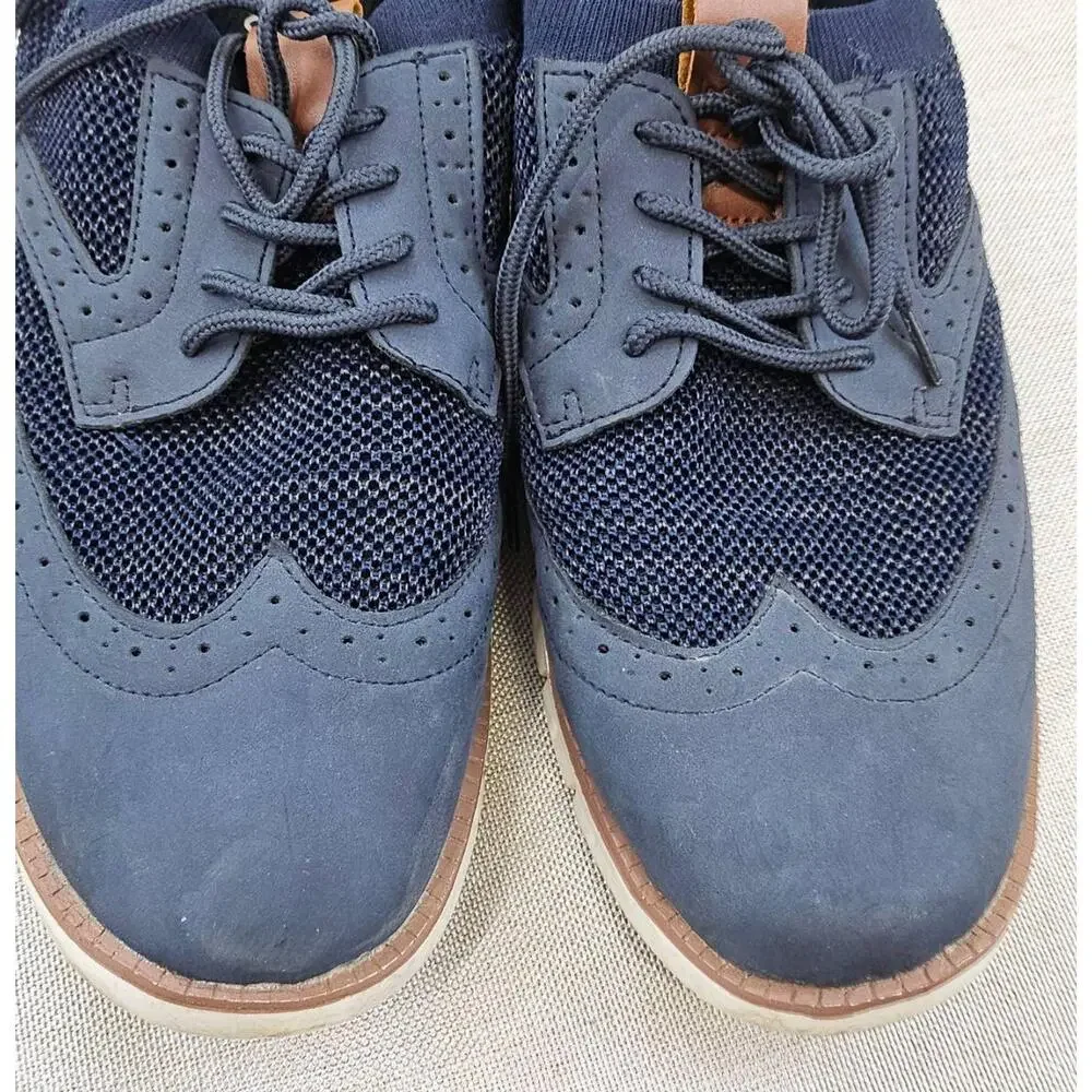 Joomra Hybrid Brogue‎ Sneaker Navy Blue Breathable Mesh Urban Style Mens 45